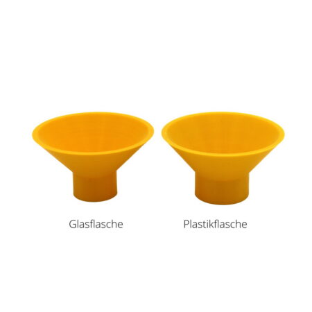 Trichter für Sodastream Flaschen - Plastikflasche / Glasflasche je 2 Stück im Set