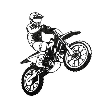 Kunststoff Wandbild: Motocross