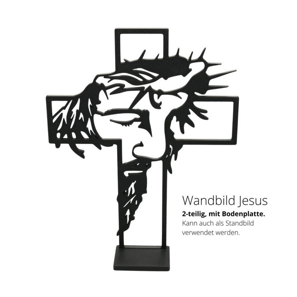 Kunststoff Wandbild: Jesus im Kreuz