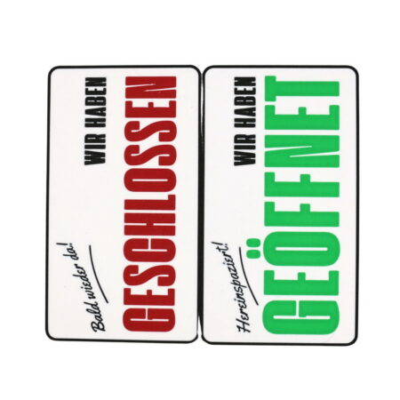 Schild Geöffnet oder Geschlossen