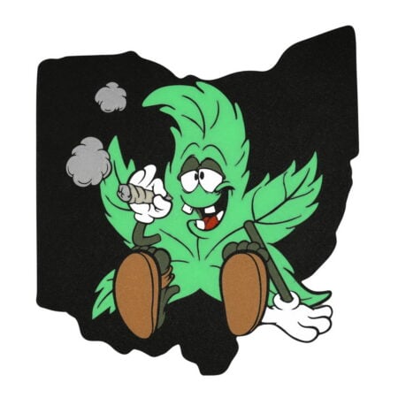 Kunststoff Wandbild: Weedy mit Joint