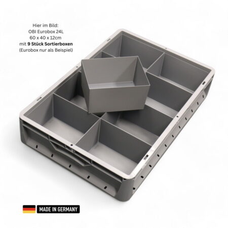 Sortierkasten für OBI-Eurobox 24L