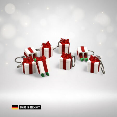 geschenkbox schlüsselanhänger mit beinen