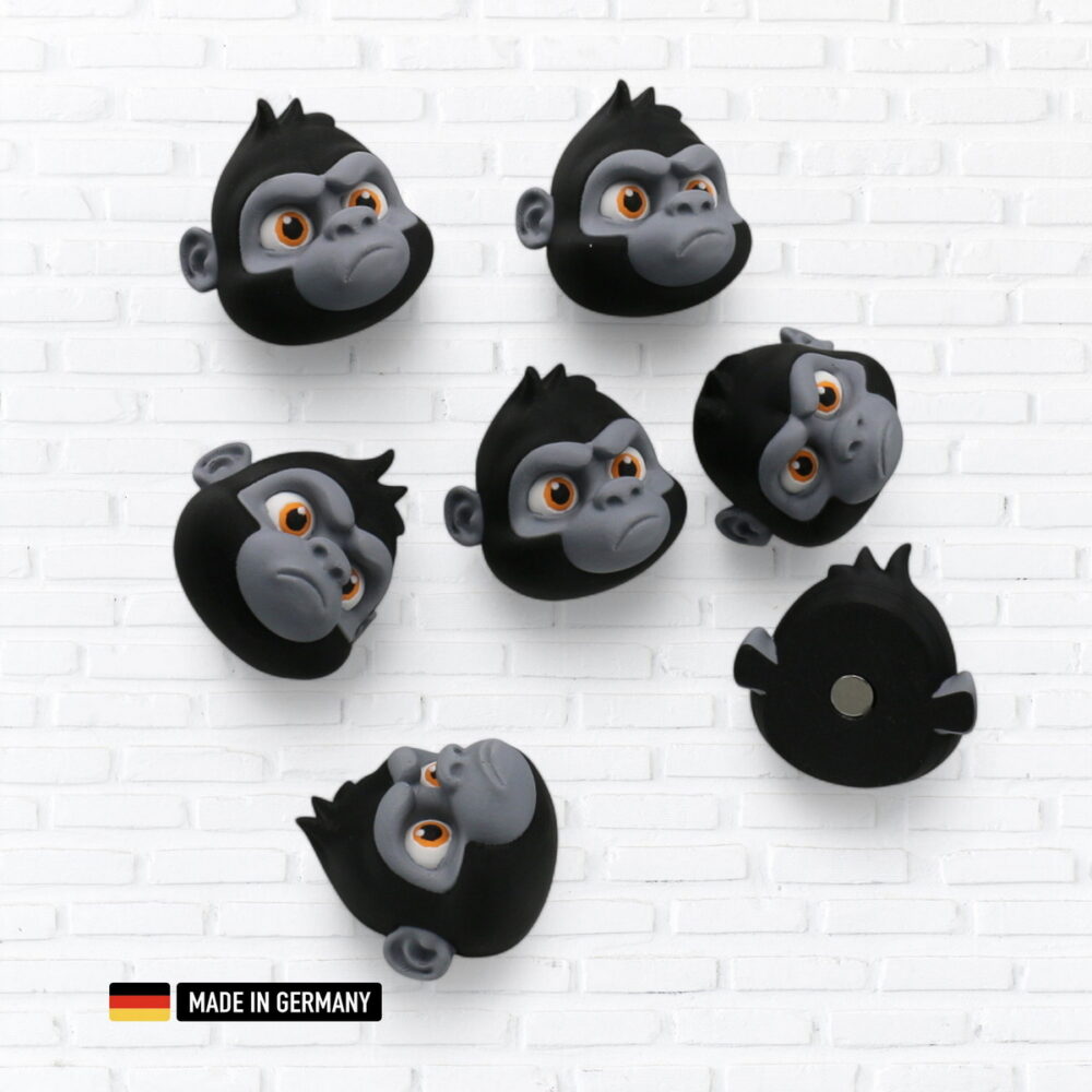 gorilla kühlschrankmagnet magnetische dekofigur affe