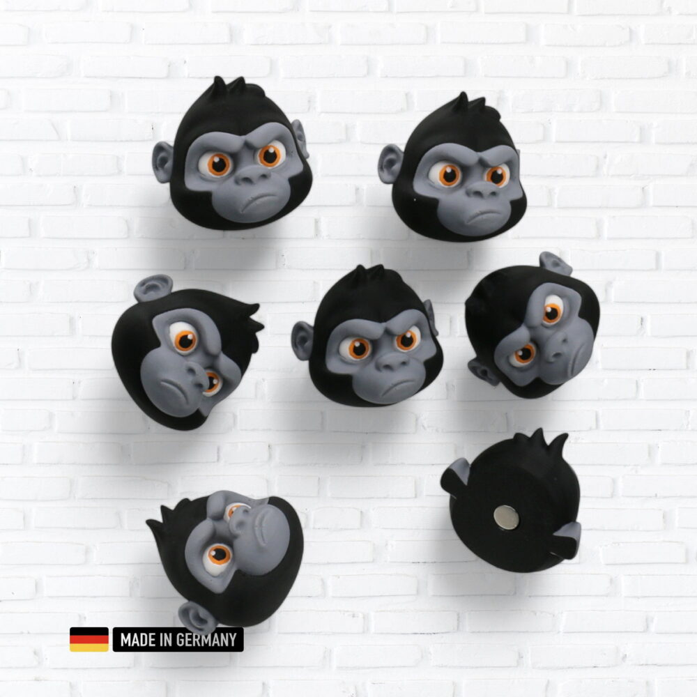 gorilla kühlschrankmagnet magnetische dekofigur affe