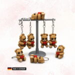 kleiner valentines herz bärchen schlüsselanhänger liebes bärchen