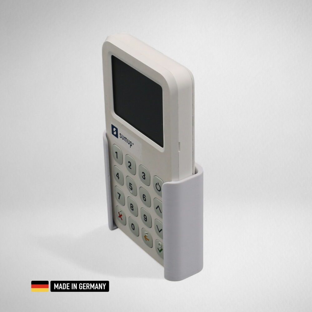 sumup 3g+ wandhalterung mit seitlicher kabelklemme