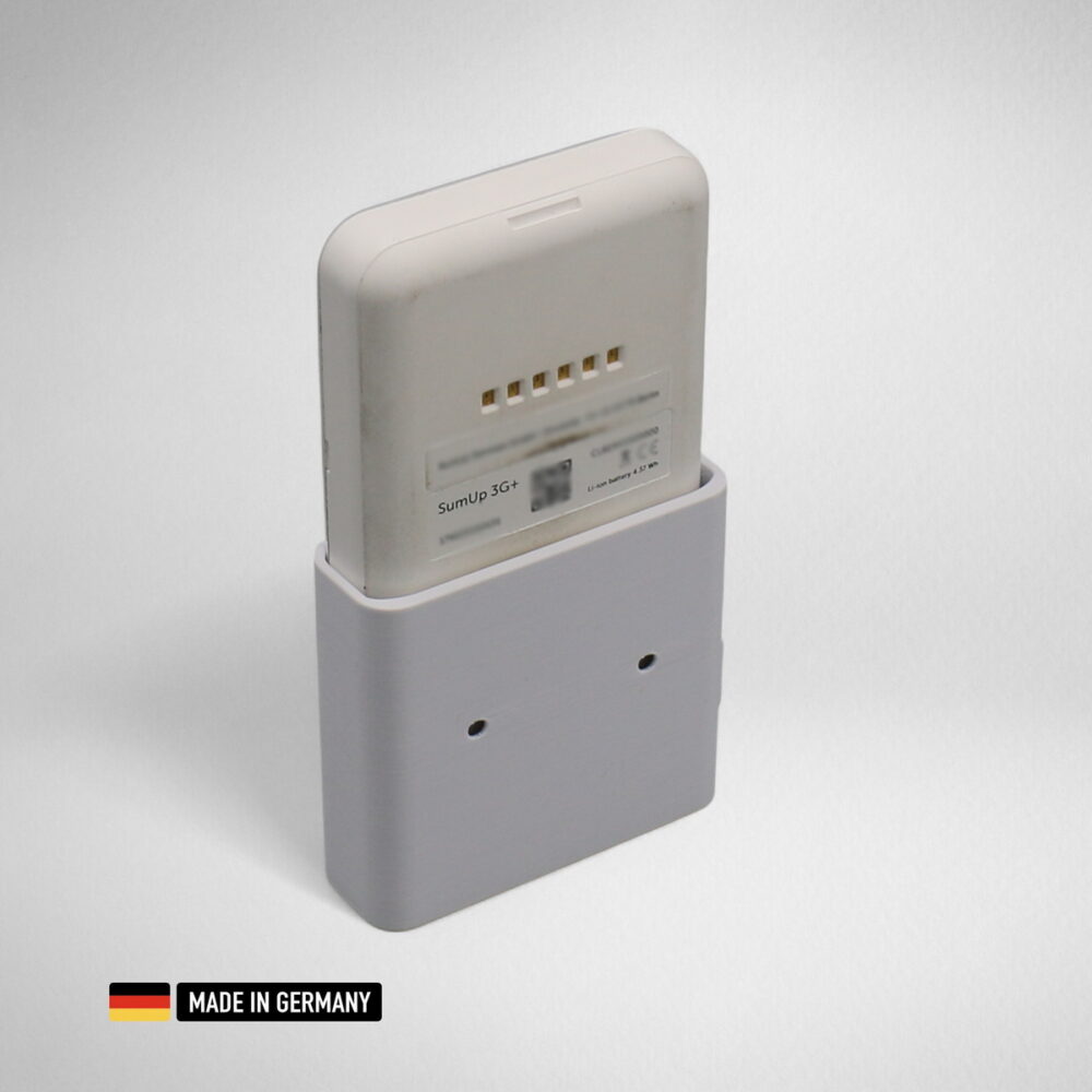 sumup 3g+ wandhalterung mit seitlicher kabelklemme