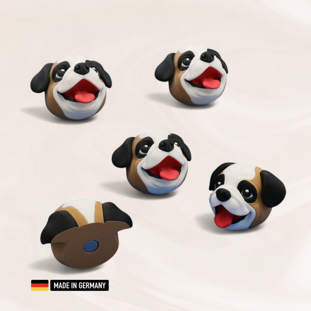 bulldogge dekofigur magnetisch kühlschrankmagnet hund bulldog
