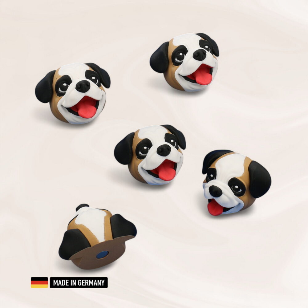 bulldogge dekofigur magnetisch kühlschrankmagnet hund bulldog