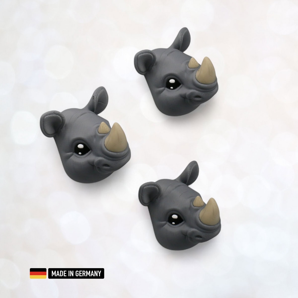 nashorn dekofigur magnetisch kühlschrankmagnet rhino kopf