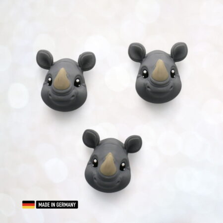 nashorn dekofigur magnetisch kühlschrankmagnet rhino kopf