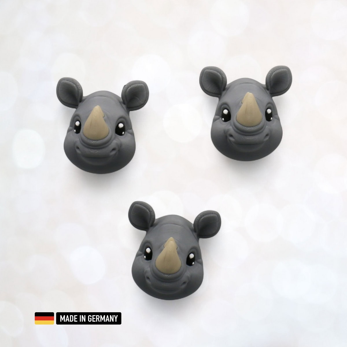 nashorn dekofigur magnetisch kühlschrankmagnet rhino kopf