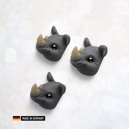 nashorn dekofigur magnetisch kühlschrankmagnet rhino kopf