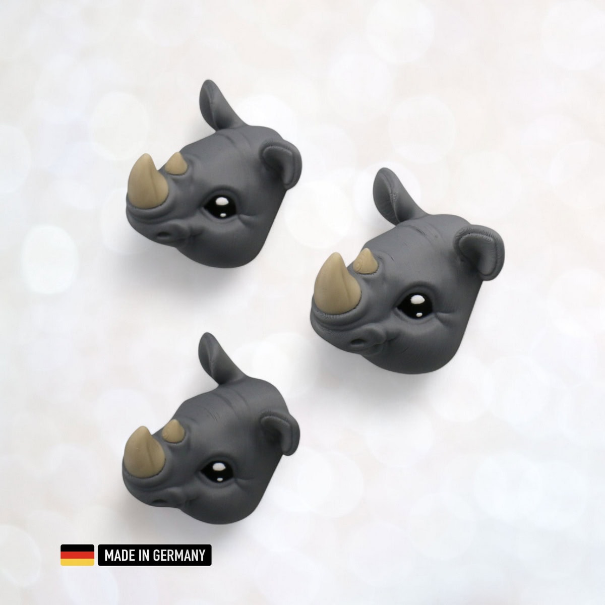 nashorn dekofigur magnetisch kühlschrankmagnet rhino kopf