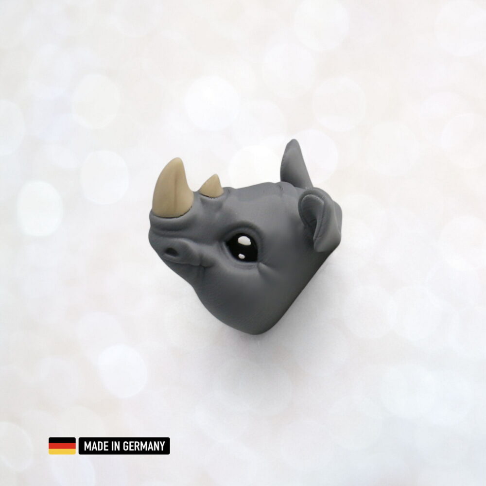 nashorn dekofigur magnetisch kühlschrankmagnet rhino kopf