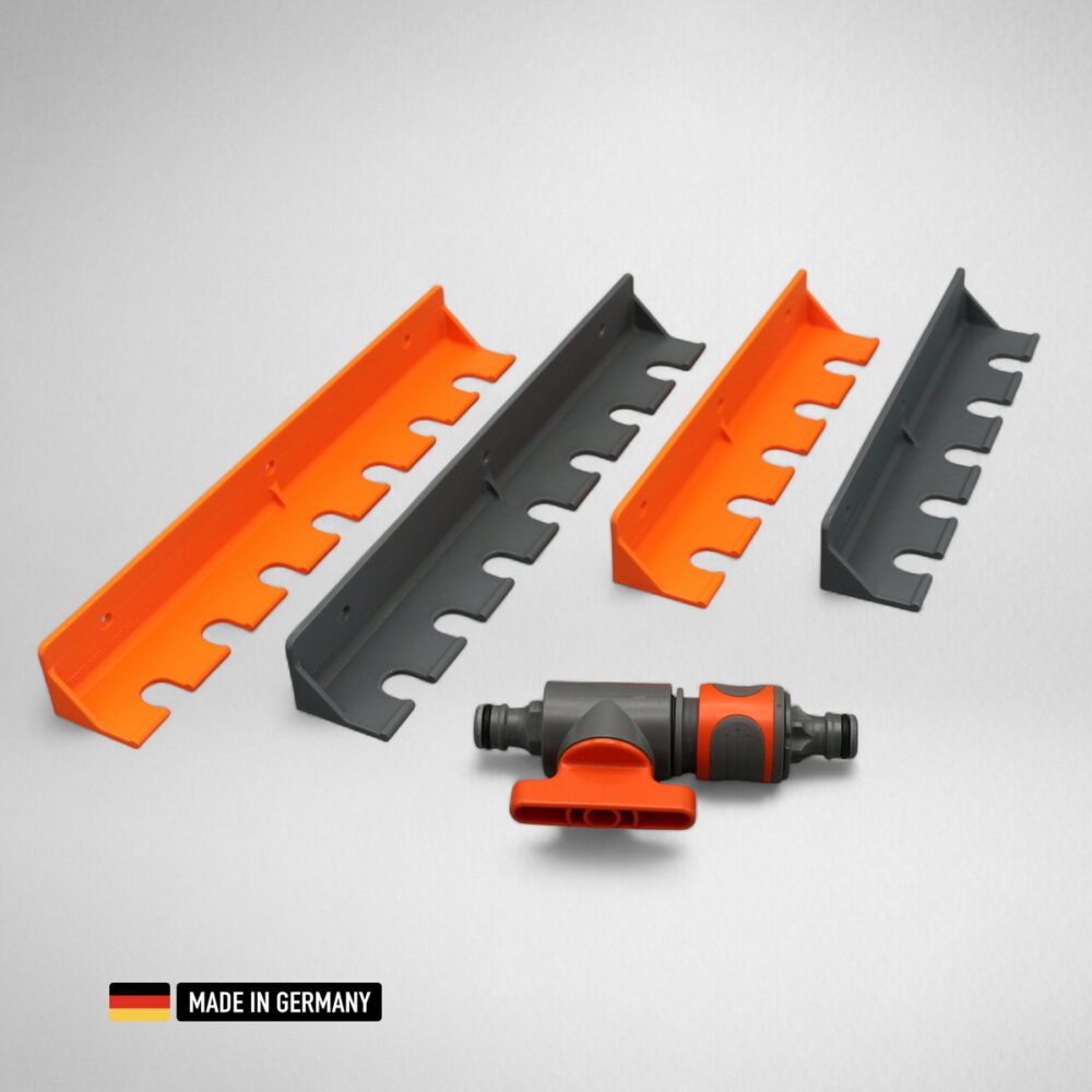 wandhalterung für gardena / parkside etc. kupplungen adapter gartenschlauch zubehör etc.