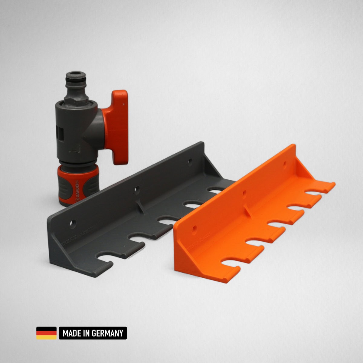wandhalterung für gardena / parkside etc. kupplungen adapter gartenschlauch zubehör etc.