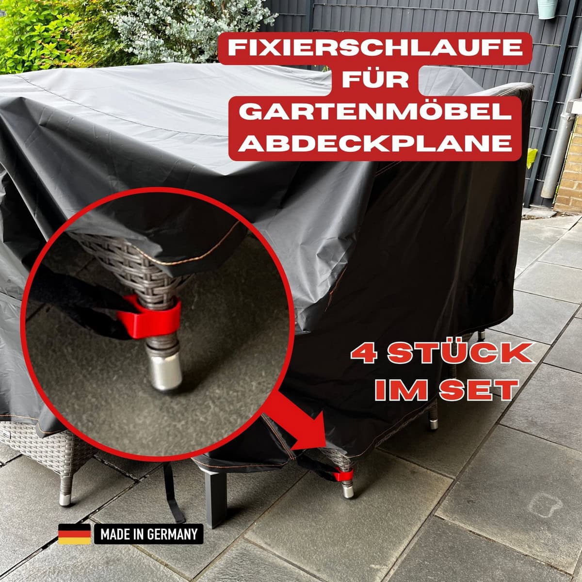 fixierschlaufe / halterung für gartenmöbel abdeckung