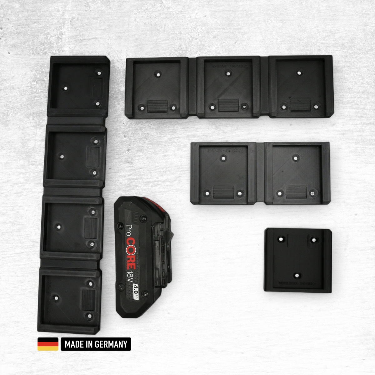 wandhalterungen für bosch 18v akkus der professional serie