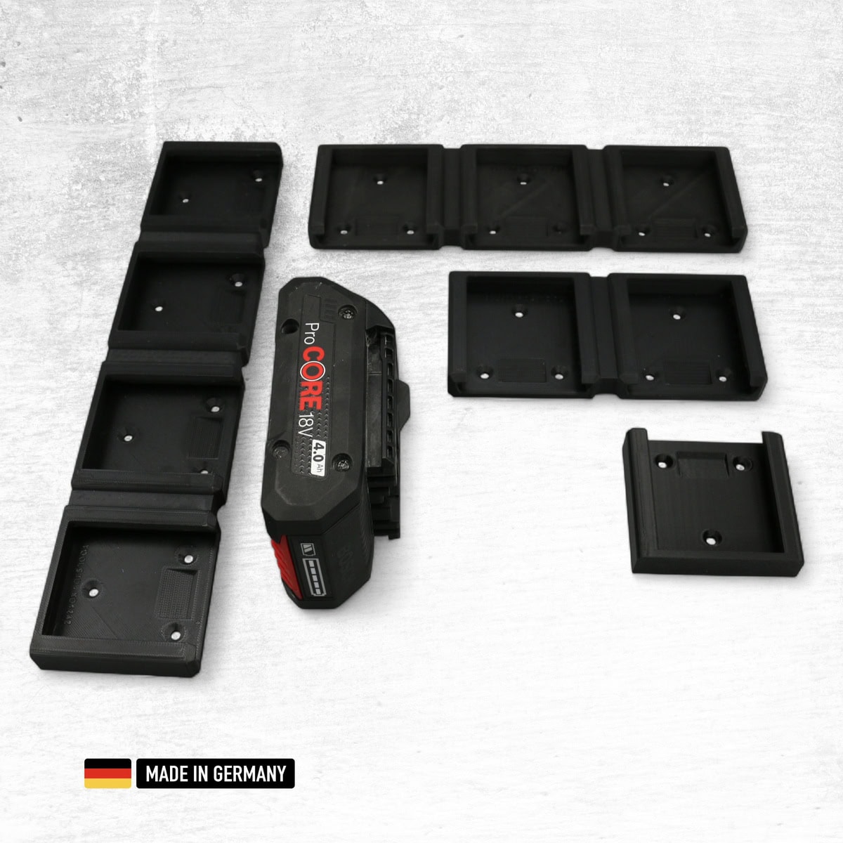 wandhalterungen für bosch 18v akkus der professional serie