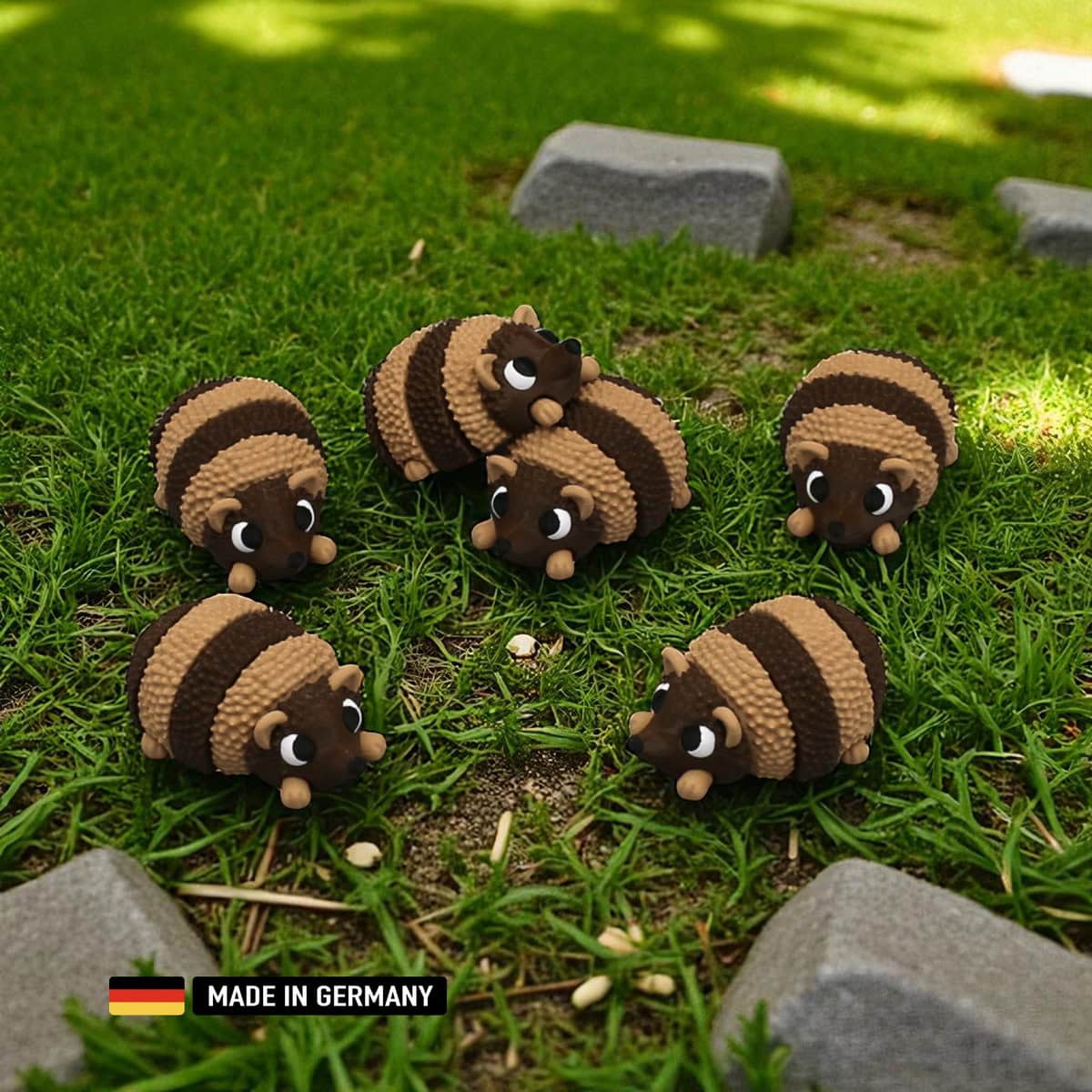 igel figur flexi mehrfarbig mit beweglichen gliedern / dekoration