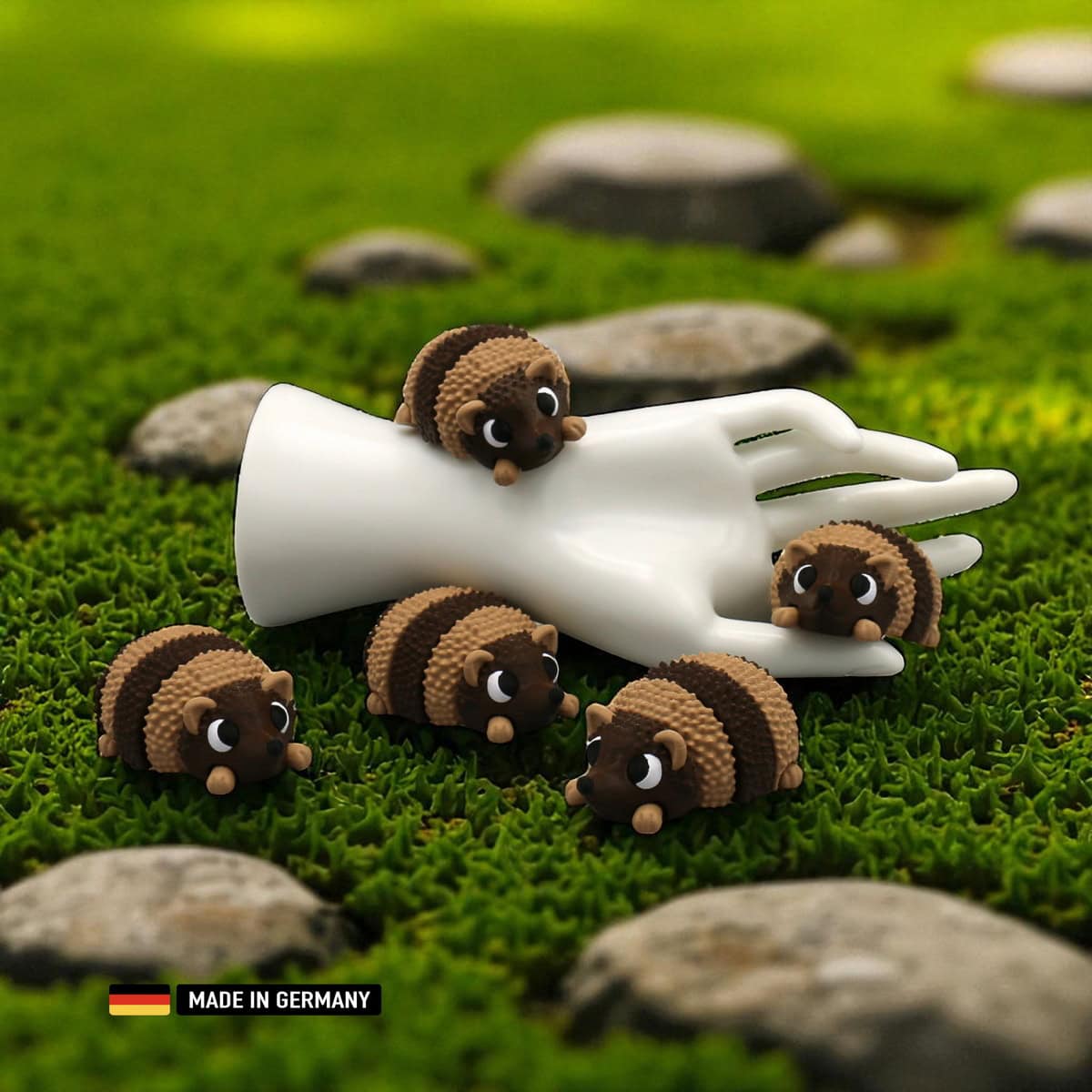 igel figur flexi mehrfarbig mit beweglichen gliedern / dekoration