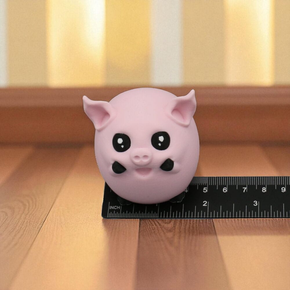 niedliche rosa schweinefigur, dekoration