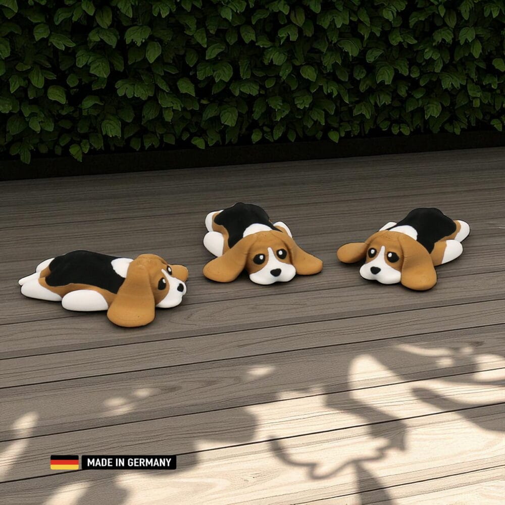 beagle welpe liegend dekofigur exquisite design