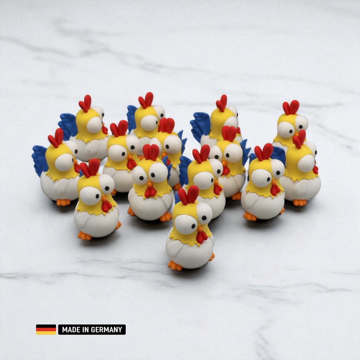 buntes deko huhn einfach lustig & cool (kopie)
