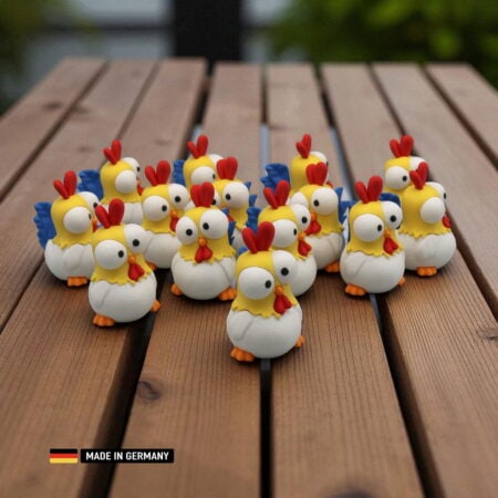buntes deko huhn einfach lustig & cool (kopie)