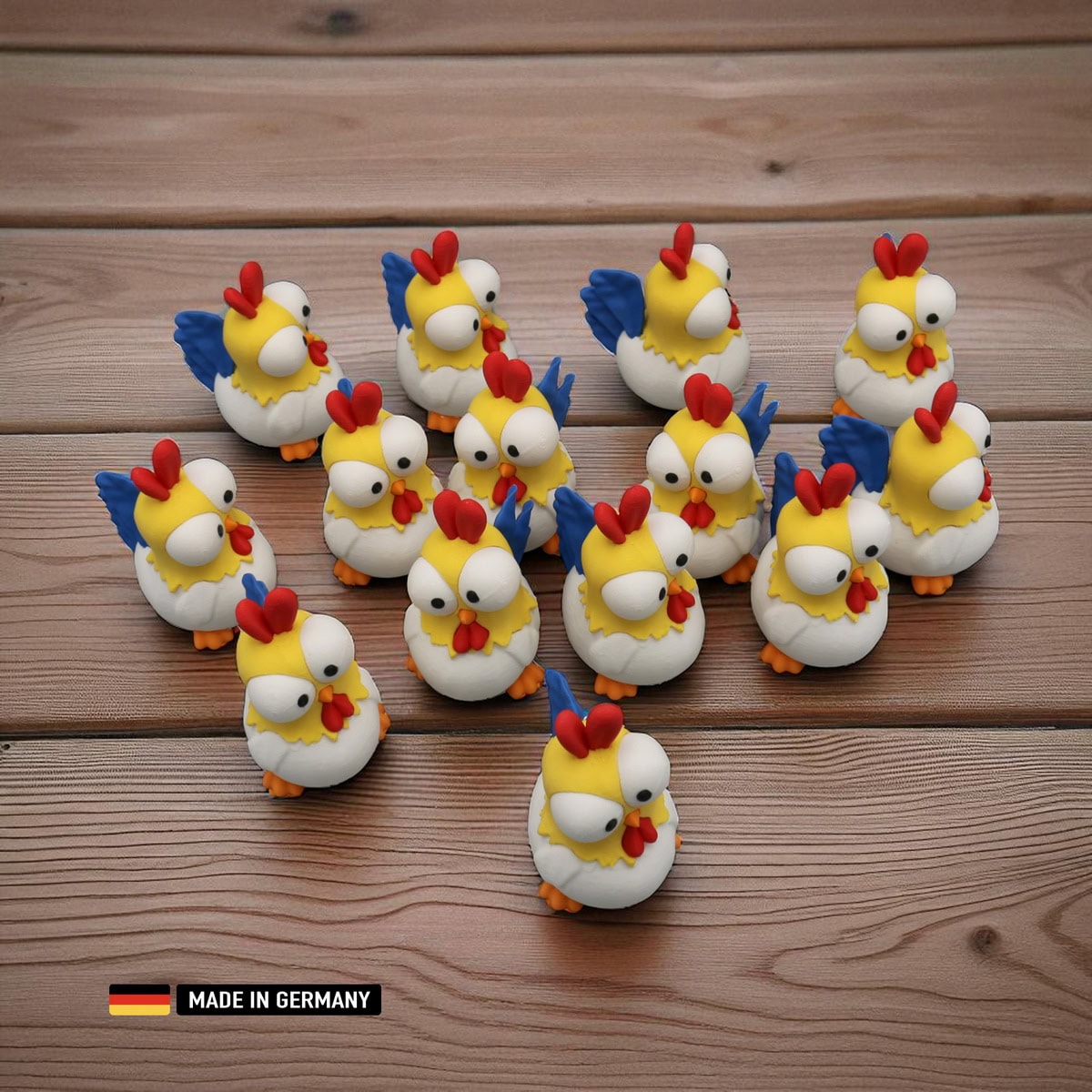 buntes deko huhn einfach lustig & cool (kopie)