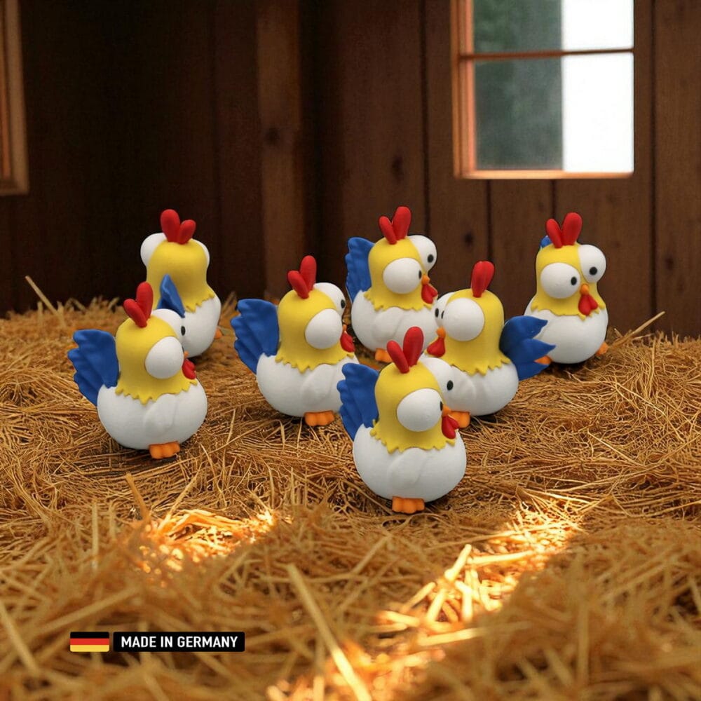 buntes deko huhn einfach lustig & cool (kopie)