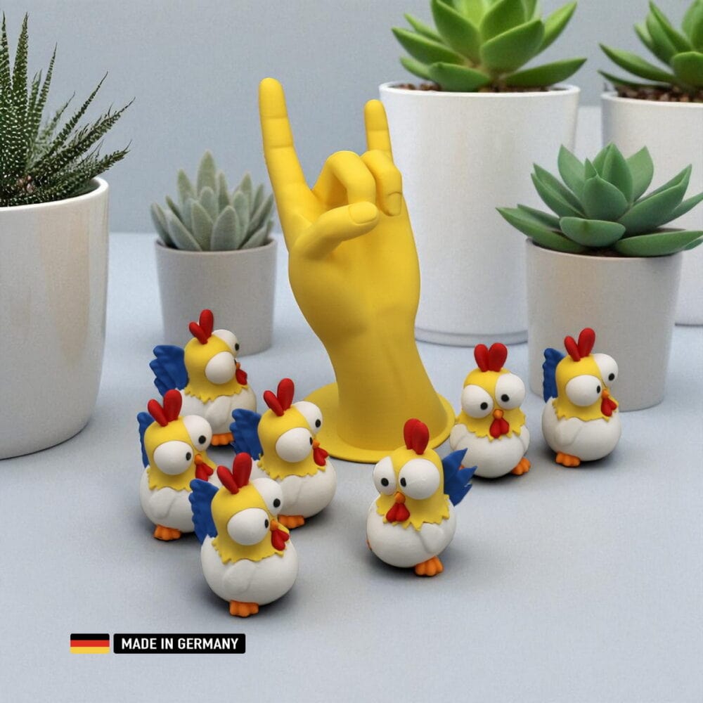 buntes deko huhn einfach lustig & cool (kopie)