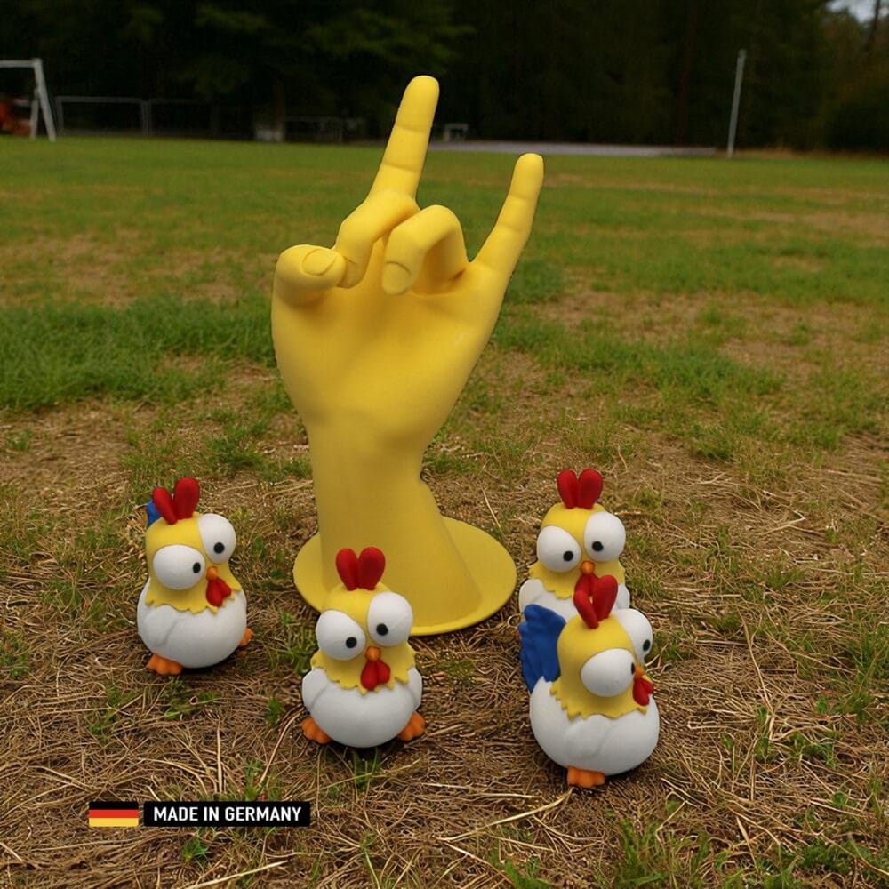 buntes deko huhn einfach lustig & cool (kopie)