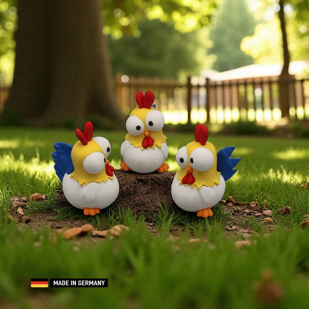buntes deko huhn einfach lustig & cool (kopie)