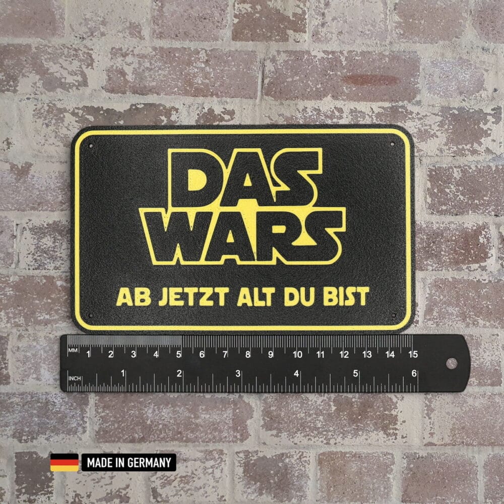schild: das wars ab jetzt alt du bist