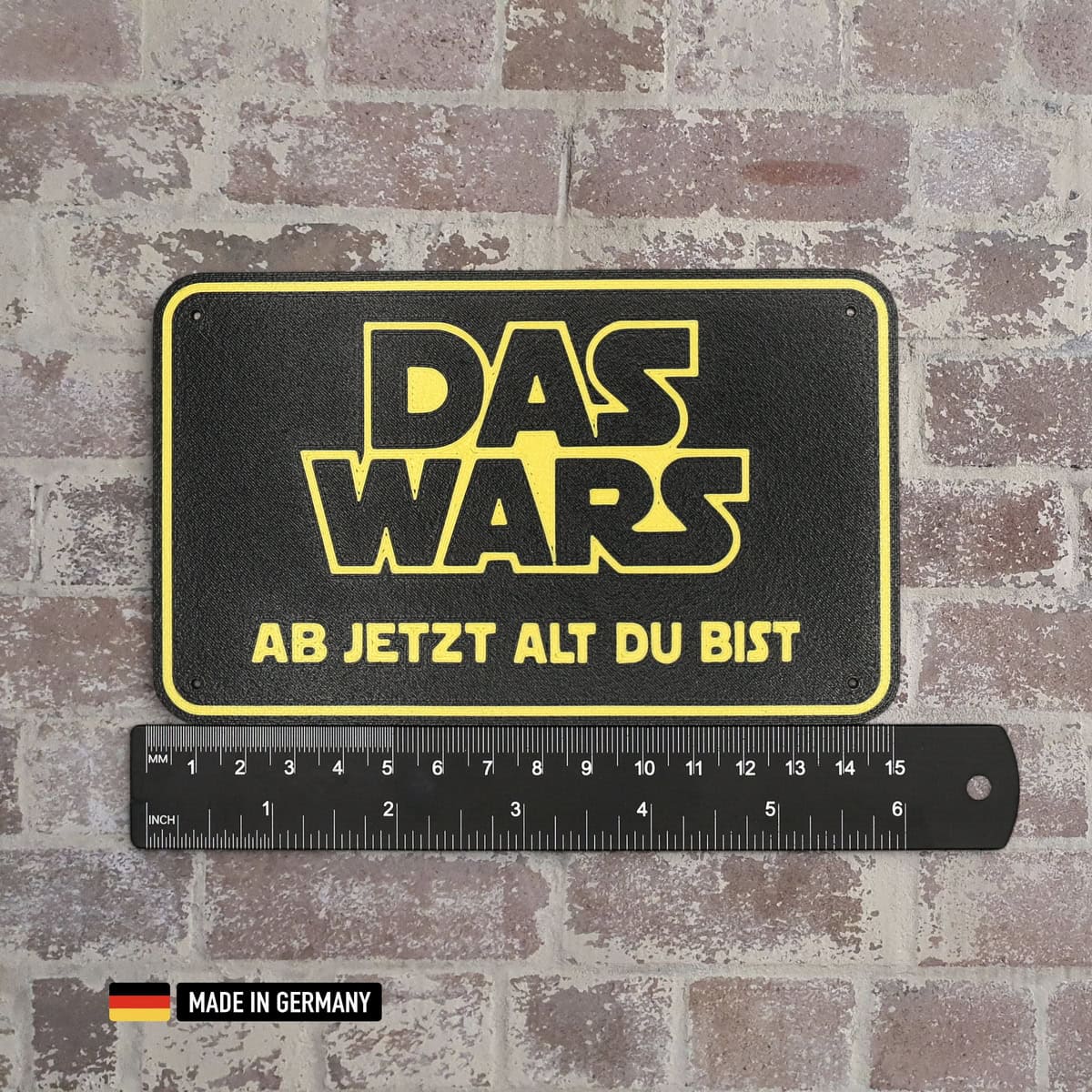 schild: das wars ab jetzt alt du bist