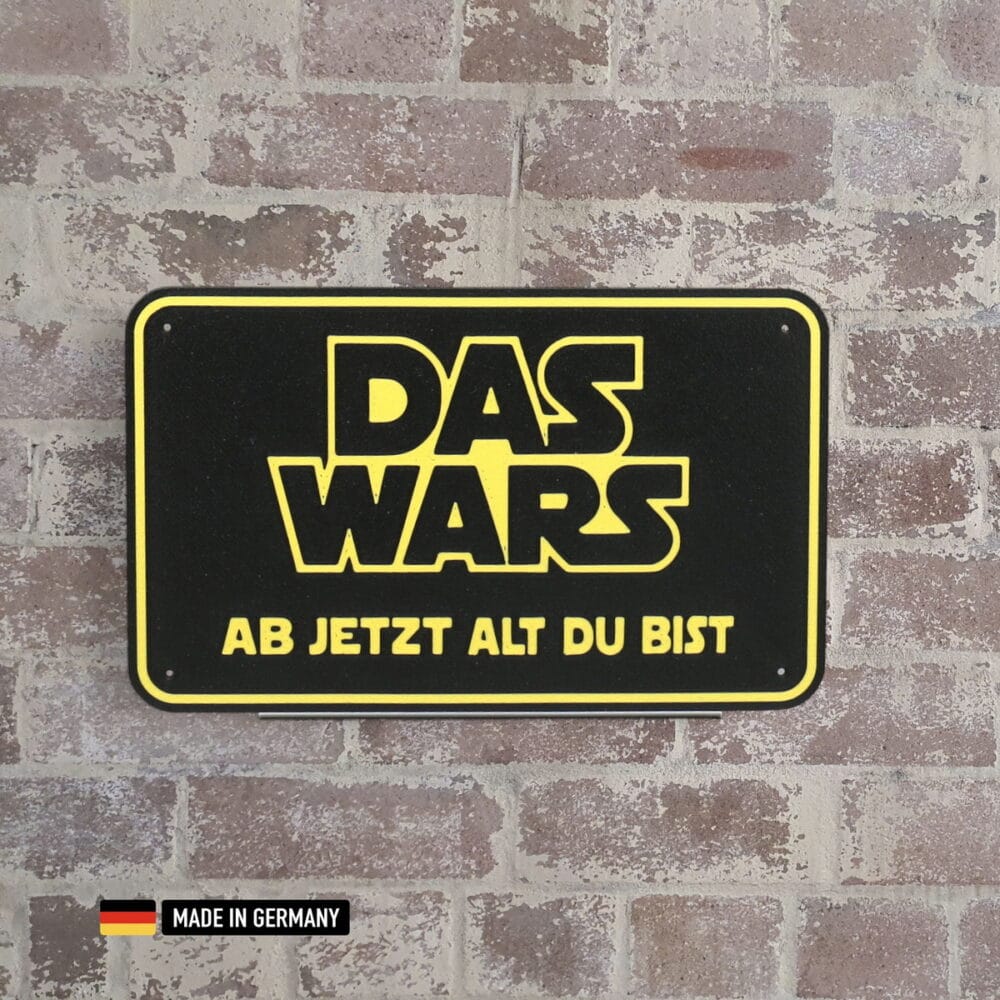 schild: das wars ab jetzt alt du bist