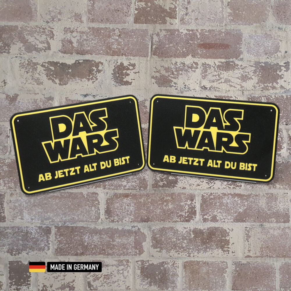 schild: das wars ab jetzt alt du bist