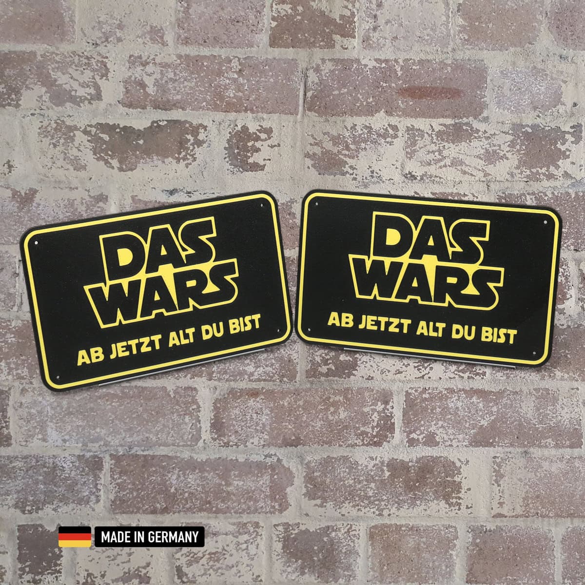 schild: das wars ab jetzt alt du bist