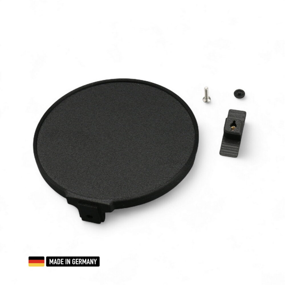 bea ablage runde dekoablage 115mm glasfaserverstärkt für akustikpaneele/ komplettset