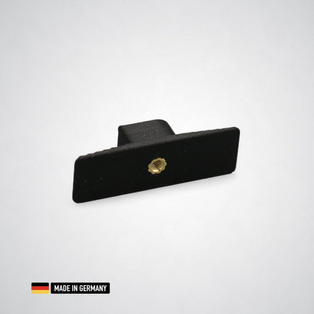 befestigungsclip für akustikpaneele mit m3 gewindeeinsatz