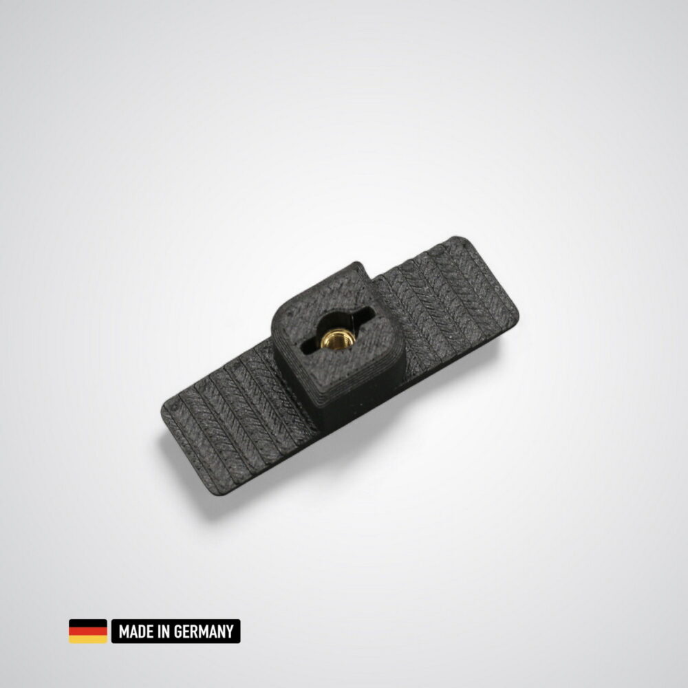 befestigungsclip für akustikpaneele mit m3 gewindeeinsatz