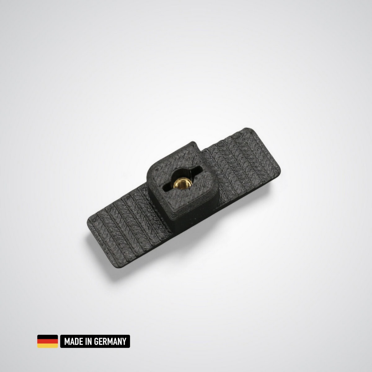 befestigungsclip für akustikpaneele mit m3 gewindeeinsatz