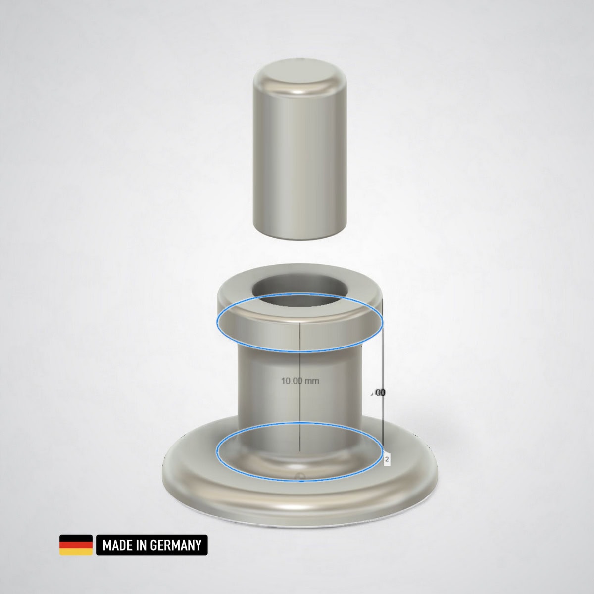wandhaken "betty 10" für akustikpaneele 13mm glasfaserverstärkt aufhängung / wandhaken