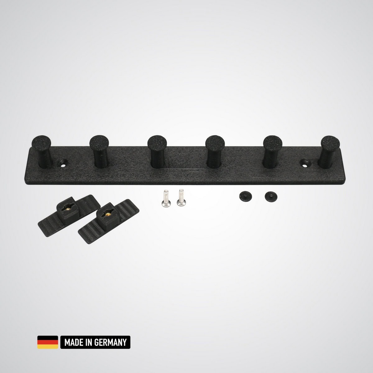 schlüsselbrett luis 6 fach für akustikpaneele 13mm / schlüsselleiste schlüsselhaken kohlefaserverstärkt