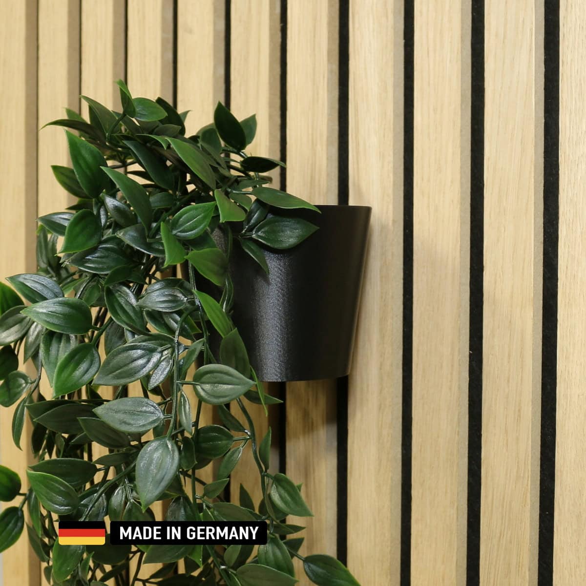 wandhalterung (topf) für blumentopf ikea fejka 90 x 65 x 78(h)mm an akustikpaneele / blumenhalterung kohlefaserverstärkt