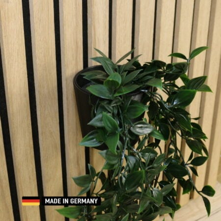 wandhalterung (topf) für blumentopf ikea fejka 90 x 65 x 78(h)mm an akustikpaneele / blumenhalterung kohlefaserverstärkt