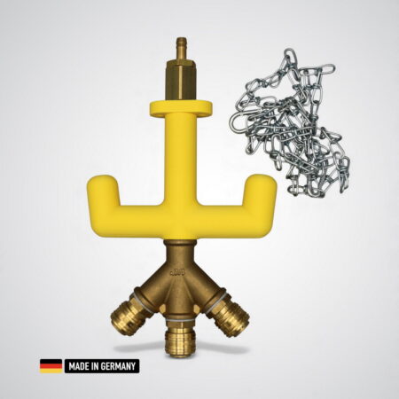 druckluft versorgungsgondel mit griffstück 3x druckluftkupplungen nw 7.2